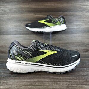 Brooks Men's Black and Green Running Shoes